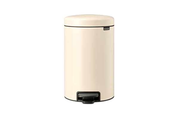 Brabantia  NewIcon Treteimer sanft schließend, Kunststoff-Inneneimer, Soft Beige, 12 Liter