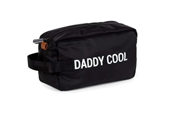 Childhome  Daddy Cool Toiletry Bag - Black White CWTBDBL
