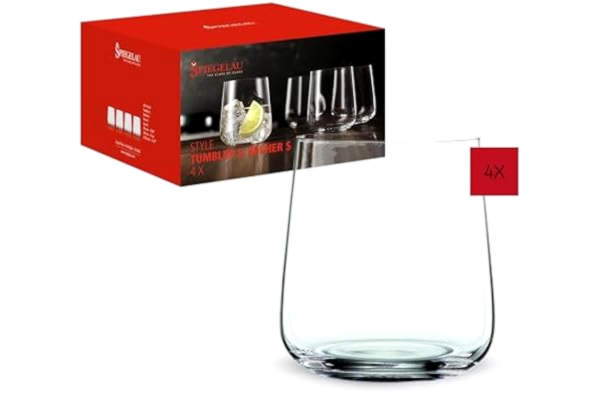 Spiegelau  4-delad mugg S-set, dricksglas, kristallglas, 340 ml, stil, 4670184