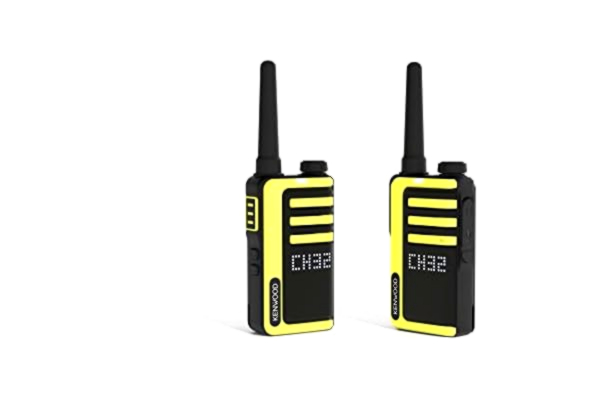 Kenwood KENWOOD UBZ-LJ9SET PMR446 FM-handhållna radioapparatset (2 stycken) – licensfri med hög räckvidd, 32 kanaler, litiumbatteri (1150 mAh), USB-C-anslutning