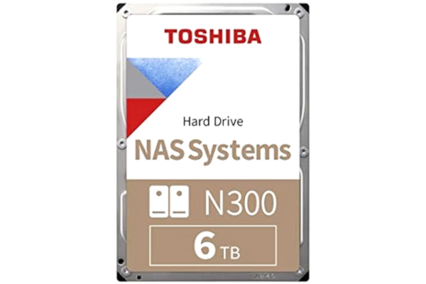 Toshiba  N300 NAS - Harddisk - 6 TB - intern - 3,5 - SATA 6Gb/s - 7200 rpm - buffer: 256 MB
