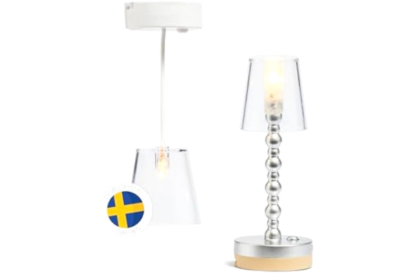 Lundby  Dockhus Belysning – Golv +Taklampa LED Lights för Dockskåp Möbler Tillbehör Dockor Leksaker Batteri Lampa med Kardborreband- Ålder Barn 4+, Skala 1:18