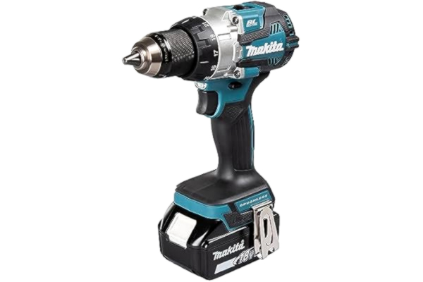 Makita  DHP489RTJ 18V Li-ion LXT borstlös kombiborr komplett med 2 x 5,0 Ah batterier och laddare levereras i ett Makpac fodral