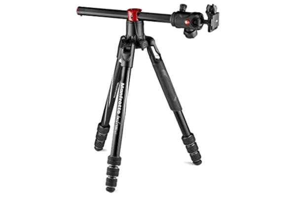 Manfrotto  Befree GT XPRO Aluminium Tripod - 496 Centre Ball Head - M-lock system - 90 degree column - 200PL-PRO plate - for DSLRs and CSC with long lenses - macro photography - MKBFRA4GTXP-BH