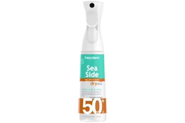 Frezyderm F FREZYDERM DERMOCEUTICALS Seaside Dry Mist Body solskyddsmedel SPF 50 ansikts- och kroppsspray vattentät, snabbabsorberande solskyddsspray Perfekt för dagligt solägg