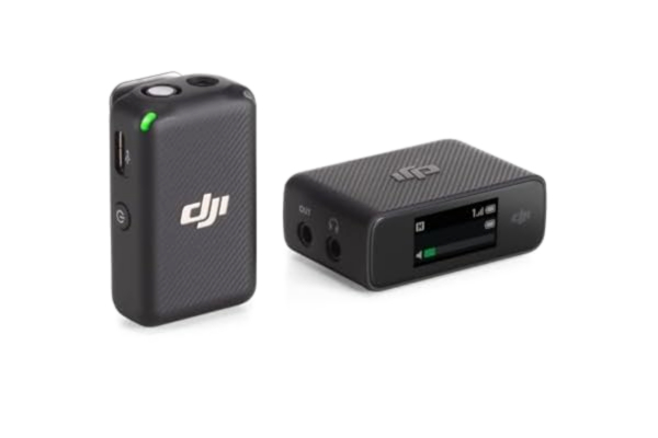 DJI  Mic (1 TX + 1 RX), trådlös Lavalier-mikrofon, 250 m räckvidd, kompakt och ultralätt, 14 timmars inspelning, trådlös mikrofon för PC, iPhone, kameror, spela in YouTube, vloggar, livestreama