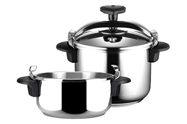 Magefesa  Snelkookpan 2454140031 – set van 2 van Star 4 + 6L roestvrij staal – INOX