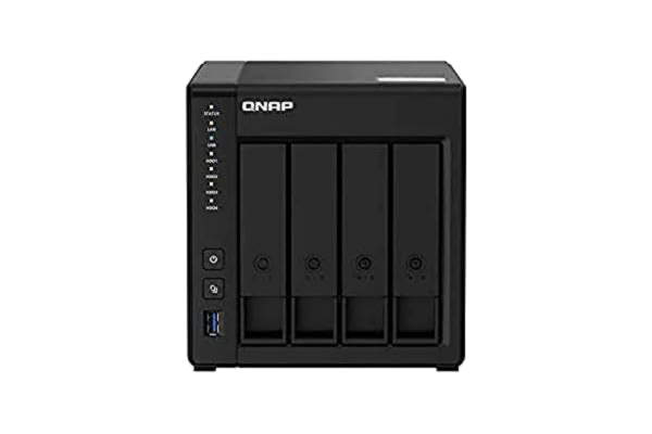 QNAP  TS-451D2-4G 4 Bay Desktop NAS Enclosure - 4GB RAM, Intel Celeron Dual-core, 2.0 GHz Processor - with high-efficiency file management, data protection & HDMI output