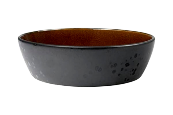 Bitz BITZ soppskål, soppskål i stengods, 18 cm i diameter, svart/berberfärgad