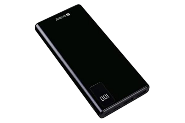 Sandberg  Powerbank USB-C PD 20 W 10 000 powerbank USB-C PD 20 W 10 000, 420–58 (powerbank USB-C PD 20 W 10 000, svart, universal, aluminium, rektangel 10 000 mAh, USB)