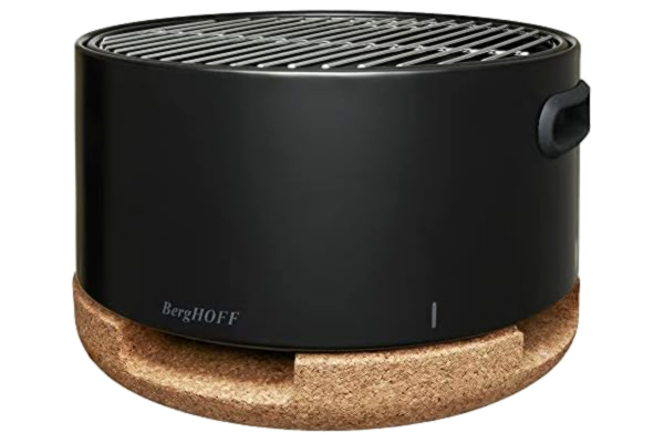 Berghoff BergHoff bordsgrill lejon svart (träkolgrill, campinggrill inkl. tillbehör, bärbar resegrill kompakt design, med korkkudde) 2415601