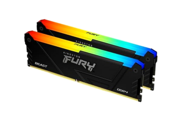 Kingston  FURY Beast RGB 32 GB 3200MT/s DDR4 CL16 DIMM (Kit med 2) datorminne KF432C16BB12AK2/32