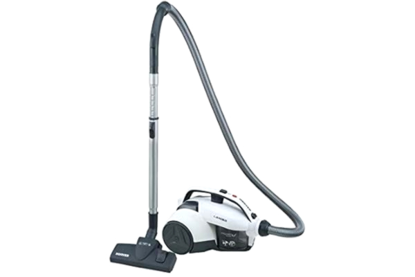 Hoover  LA71_LA10 Lander stofzuiger zonder zak, EEK A/cycloontechnologie, 700 W, zuiver wit/kosmos-grijs