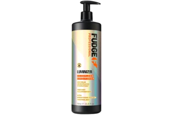 Goldwell Fudge Professionell luminizer stärkande och utjämnande balsam salong storlek pumpflaska 1 000 ml