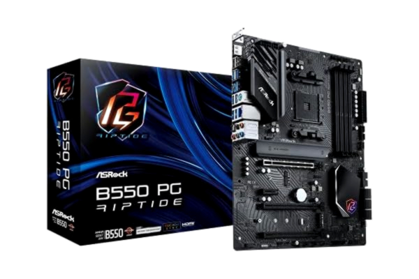 ASRock  B550 PG Riptide Hovedkort - AMD B550 - AMD AM4 socket - DDR4 RAM - ATX