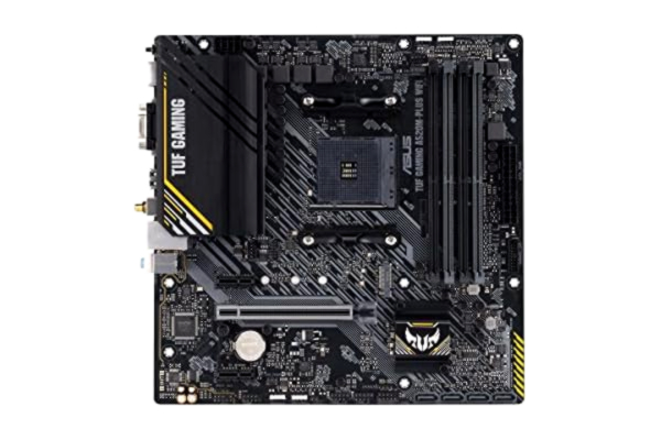 Asus ASUS TUF Gaming A520M-PLUS WiFi Micro-ATX AMD B550 Ryzen AM4, M.2, Wi-Fi 802.11ac, SATA 6 Gbps, USB 3.2 Gen 1, SATA 6 Gbps och 2 Gen adresserbara aura-kontakter