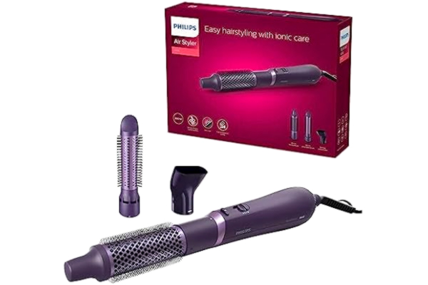 Philips  Air Styler i 3000-serien – hårstyler med munstycke, 38 mm ThermoBrush och indragbar 30 mm rundborste (modell BHA305/00)