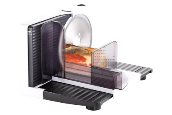 Unold  78860 ALLESSNITT Böjd vit, 100 W, hopfällbar, rostfri kniv, vit/svart