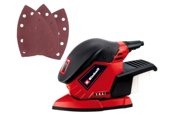 Einhell  RT-OS Slipmaskin inkl. 3 x Slippapper, 130 W, Röd