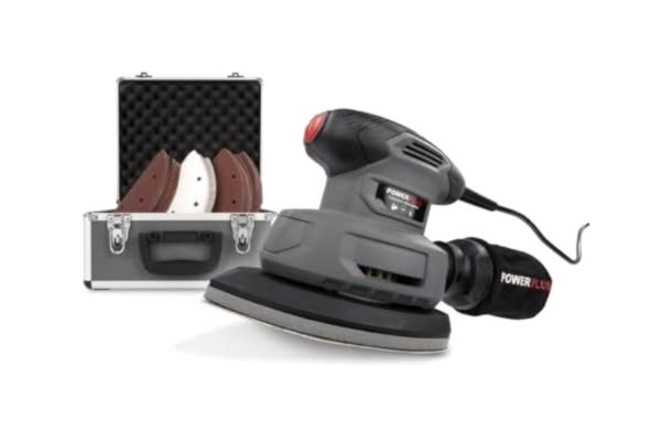 Powerplus Tools Powerplus POWESET5 - Slipmaskin (manuell slipmaskin, Delta-slipmaskin, Svart, Grå, Dammpåse, Kardborreband, Triangel)
