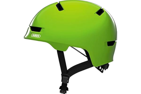 Abus ABUS Scraper 3.0 Kid Kinderhelm - Stevige Fietshelm voor Kinderen - Met Achterlicht voor Stadsverkeer - Voor Meisjes en Jongens - Groen, Maat M​
