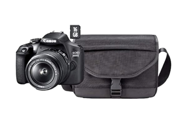 Canon  EOS 2000D - Digitalkamera - SLR - 24.1 MP - APS-C - 1080p / 30 fps - 3x optisk zoom EF-S 18-55 mm IS  - Wi-Fi, NFC