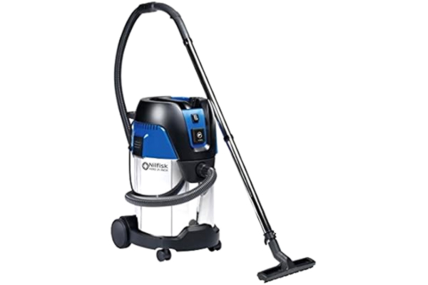 Nilfisk  AERO 31-21 PC INOX, Tør&våd, Sort, Blå, Sølv, 60 l/s, 21 kPa, 5 m, 64 dB