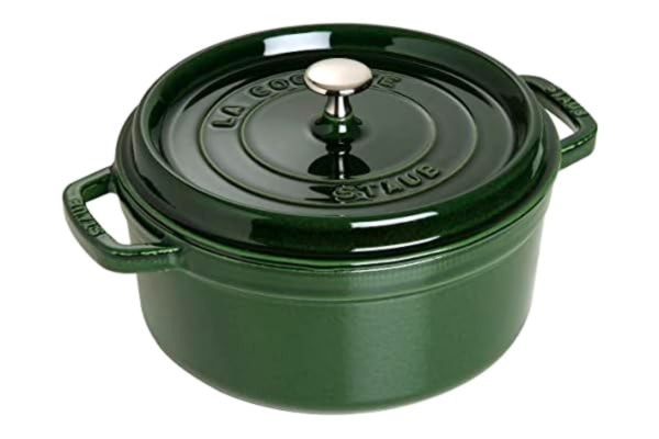 Staub  Rund Gryte 28 cm 6,7 liter Basilikumgrønn