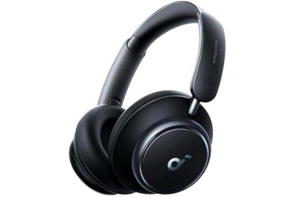 Anker Soundcore by Anker Space Q45 Adaptiva brusreducerande hörlurar, minskar brus med upp till 98%, ultralång 50 timmars speltid, appstyrning, Hi-Res-ljud med detaljer, Bluetooth 5.3, idealiska för resor