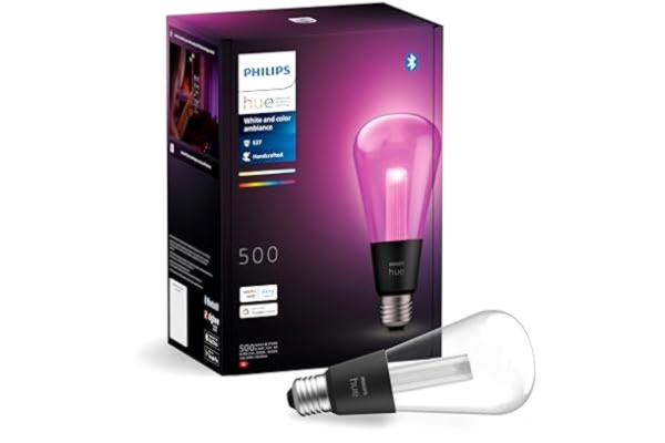 Philips  Hue Lightguide ST70 Edison Smart Bulb, Vit och Färgat Ljus, Bluetooth-Kompatibel, Röststyrning med Alexa, Apple Home och Google Assistant