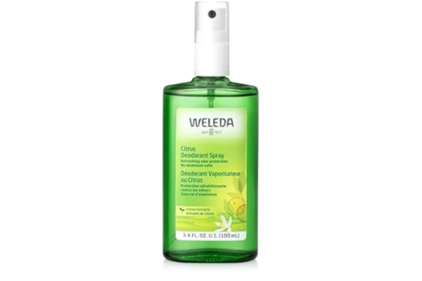 Weleda WELEDA Ekologisk deodorant CITRUS FRESH - fruktig fräsch naturkosmetik deodorant med naturliga eteriska oljor. Aluminiumfri och vegansk har deodorant spray deodoriserande utan att stänga porer (1 x 100 ml)