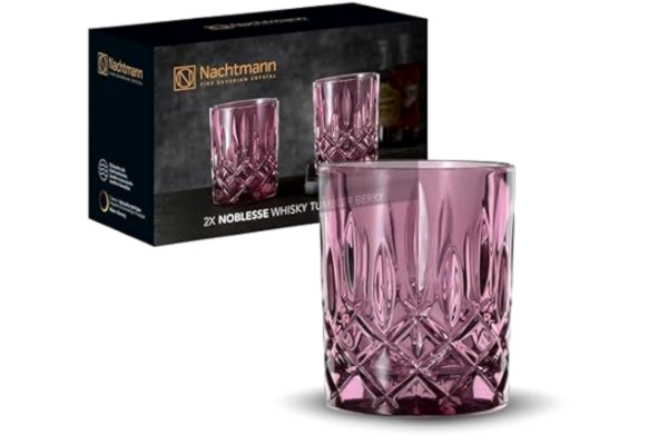 Nachtmann  2-delat whiskyglas, rosa kristall, 295 ml, Noblesse vintage