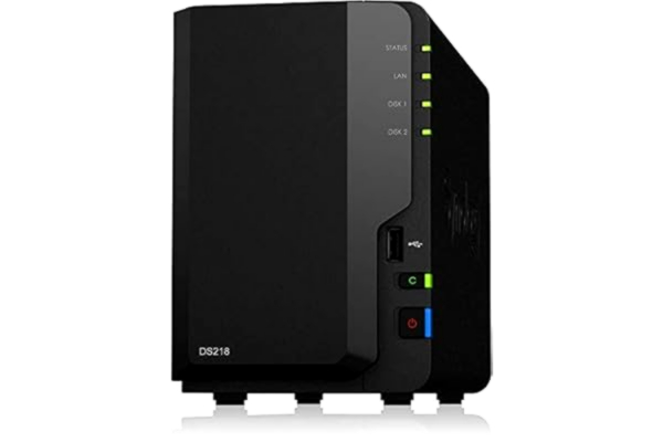 Synology  DS218 NAS 6To (2X 3To) WD REDSynology DS218 NAS 6To (2X 3To) WD RED, DS218/2G/6T-WDRED, czarny