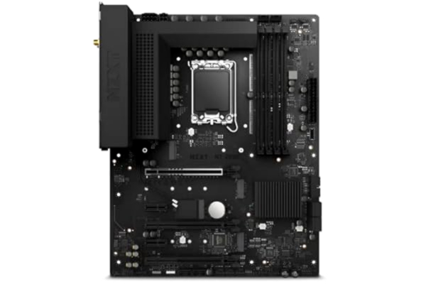 NZXT Nzxt N7 Z690 płyta główna – N7-Z69XT-B1 – chipset Intel Z690 (obsługuje procesory 12. generacji) – płyta główna ATX Gaming – wbudowane ekranowanie E/A – łączność WiFi 6E – czarna