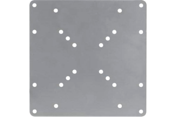 Deltaco  ARM-414 väggfäste för platt skärm silver - väggfästen för platta skärmar (30 kg, 75 x 75 mm, 200 x 200 mm, silver)