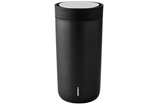 Stelton  To-Go Click - Termoskopp, dubbelväggig vakuumflaska - Rostfri, läckagesäker kaffekopp/temugg med smart klicklock - Varma och kalla drycker - 0,4 liter, färg: mjuk rost