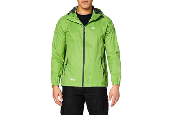 Trespass  Qikpac Jacket, Leaf, XS, Compact Packaway Waterproof Jacket Adult Unisex, X-Small, Green