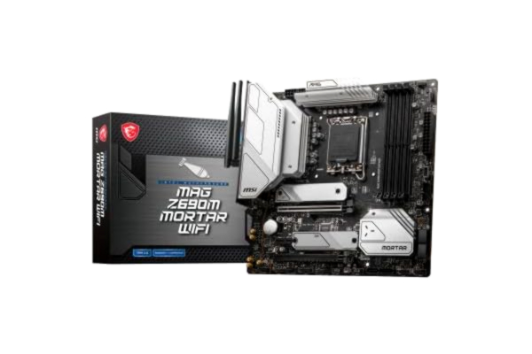 MSI  MAG Z690M Mortar Carte mère WiFi M-ATX avec processeur Intel 12ème génération et LGA 1700 Mystic Light