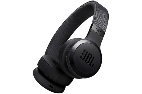 JBL  Live 670 NC - On-ear Bluetooth-hörlurar med adaptiv aktiv brusreducering och avtagbar ljudkabel, JBL:s signaturljud, svart