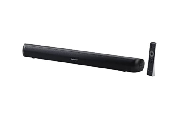 Sharp SHARP HT-SB107 2.0 mini bluetooth soundbar (med HDMI ARC/CEC, 90W total effekt) svart