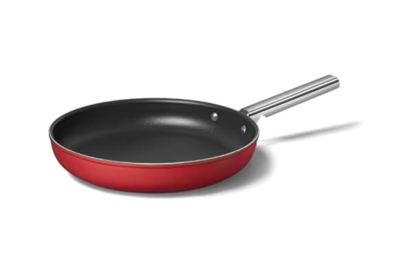 SMEG Smeg CKFF2601RDM stekpanna 26 cm röd, non-stick, aluminium, patenterad bas