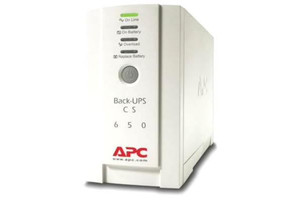 APC  Back-UPS CS – BK650EI – avbrottsfri strömförsörjning 650 VA (4 utgångar IEC, överspänningsskydd)