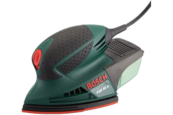 Bosch  0603354000 Ponceuse Multi "Easy" PSM 80 A avec Coffret et 3 Feuilles Abrasives