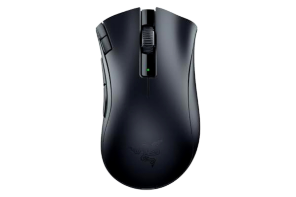 Razer  DeathAdder V2 X HyperSpeed - Ergonomisk mus för trådlöst spel (235 timmars batteritid, trådlös HyperSpeed, optisk sensor 14K DPI, mekaniska omkopplare Gen-2) Svart