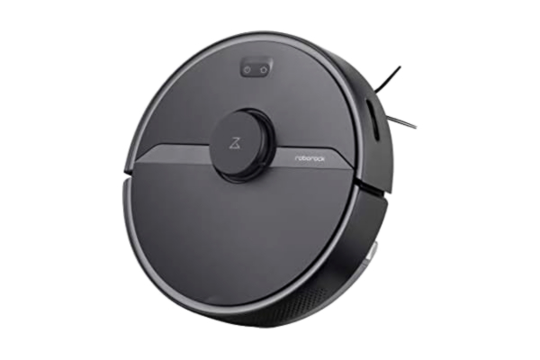 Roborock  S6 Pure Zuig- en dweilrobot (zuigvermogen 2000 Pa, 150 min accuduur, stofreservoir, watertank, 69 dB volume, adaptief route-algoritme, app-/spraakbesturing), zwart, Duitse versie