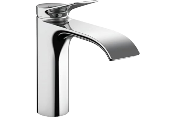 Hansgrohe hansgrohe Vivenis - Tvättställsblandare utan bottenventil, Vattenkran badrum med utloppshöjd 110 mm, Badrumskran vattenbesparande (EcoSmart), krom, 75022000