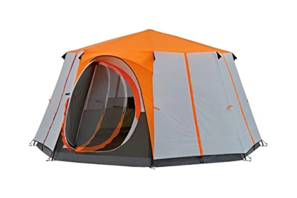 Coleman  Tent Octagon, 6 to 8 Man Festival Dome Tent, Waterproof Family Camping Tent with Sewn-in Groundsheet