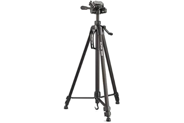 Cullmann  - 52131 - Alpha 2800 statief Mobile BT m. Smartphonehouder en Bluetooth-trigger (uittrekhoogte 184,5 cm, verpakkingsmaat 70 cm, met 3-wegkop, max. draagkracht 2,5 kg, gewicht 1334 g), zwart