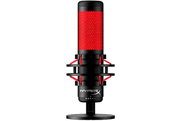 HyperX  Quadcast 4P5P6AA Mikrofon, Röd, Svart, 36 dB