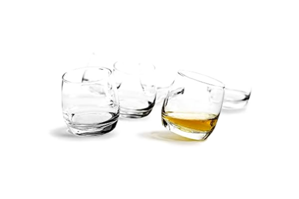 Sagaform  5015280 Club Whiskyglas, rundad bas, 6-pack, transparent
